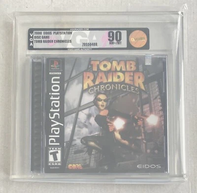 Tomb Raider: Chronicles (PlayStation, PS1, 2000, VGA 90, NM+/MT, Rare) - Image 1 of 2