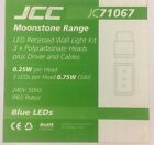 JCC JC71067 MOONSTONE BLUE LED RECESSED WALL/PAVING LIGHTS 3 X 0.25w per HEAD