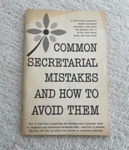 Common Secretarial Mistakes and How to Avoid Them Handbook - 1963 - Picture 1 of 4
