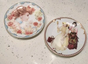 Avon 2007 2005 Rose Circle Award Representative Porcelain Mrs Albee Plate 22K - Bild 1 von 5