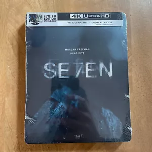 Seven (4K UHD/Blu-ray, 1995) OOP/MINT/SEALED Steelbook Thriller SHIPS IN BOX! - Picture 1 of 6