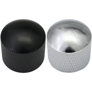 Metal Body Domed Knurled Guitar Control Knob Tone / Volume - 5.5mm Round Hole - Picture 1 of 9