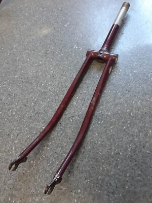 Raleigh Cameo 1″ threaded 1980s vintage steel fork 26 x 1 3/8″ - 24tpi - Image 1 of 2