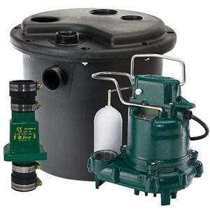 Zoeller 105-0001 Pompa per pozzetto, 12,50 x 14,50 x 14,50 pollici, 19 libbre (scatola aperta) - Foto 1 di 2