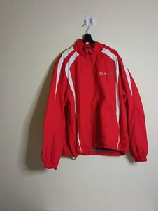 Sport-Tek rot & weiß gefütterter Windbreaker 15 Elite Logo Größe Large  - Bild 1 von 13