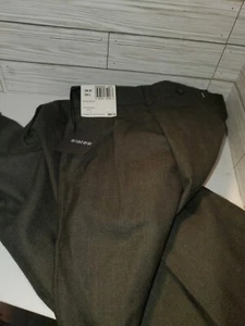 Slates Pants Mens 38X29 Olv Original Fit Worsted Wool Blend Dress Straight NEW - Picture 1 of 4