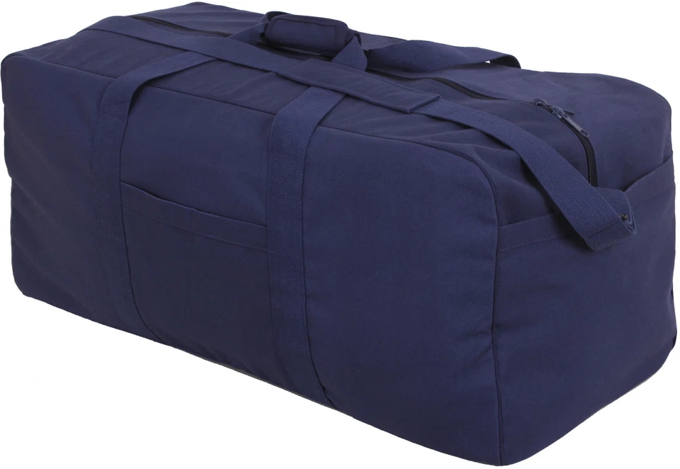 Navy Blue Military Deluxe Assault Jumbo Cargo Travel Duffle Bag Rothco 8143