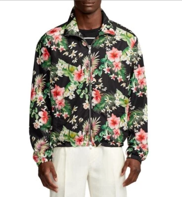 $1,895 NWT Ralph Lauren Purple Label Floral Zip-Up Nylon Bomber Jacket Size - Image 1 of 4
