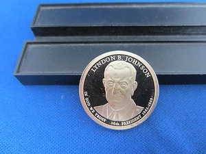 2015-S LYNDON JOHNSON 36th President 1961-1963 Deep Cameo Mirror Proof Up Grade - Picture 1 of 3