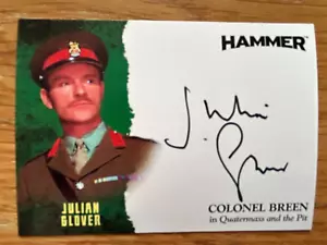 HAMMER SERIE 2 - SEVENTIES SHOCKERS: AUTOGRAMMKARTE: JULIAN GLOVER JG2 - Bild 1 von 1