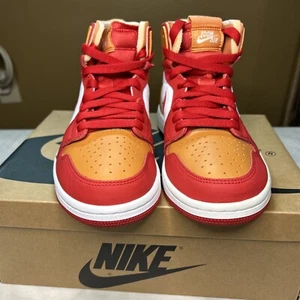 Size 7 - Air Jordan 1 Zoom Air Comfort Fire Red Hot Curry W CT0979-603 - Picture 1 of 12