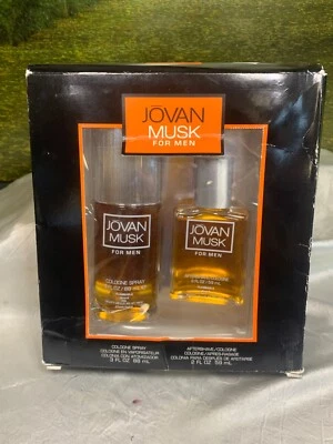 JOVAN ALMIZCLE PARA HOMBRE 88 ML SPRAY DE COLONIA/ 59 ML PARA DESPUÉS DEL AFEITADO (JUEGO DE REGALO) CLÁSICO Foto 1 de 4