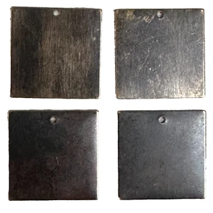 Beadaholique 4 Square Metal blanks for stamping and engraving - Picture 1 of 2