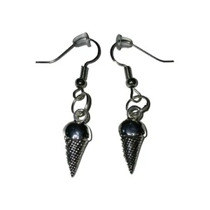 Ice Cream Cone Earrings Cute USA Seller Gift - Picture 1 of 1