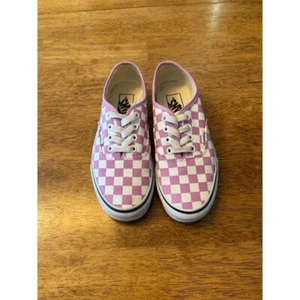 VANS AUTHENTIC (CHECKERBOARD) ORCHIDTRWHT SHOE SIZE 6 - Picture 1 of 5