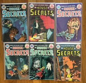 House of Secrets Lot of 6 Comics - #s 121, 122, 123, 124, 125, 126