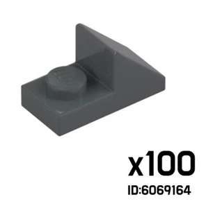 LEGO Lote de 100 TEJAS DE TECHO DE LADRILLO 1X2 45 CON PLACA 1/3 GRIS PIEDRA OSCURA 6069164 15672 - Imagen 1 de 1