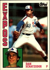 1984 (EXPOS) Topps Tiffany #57 Dan Schatzeder