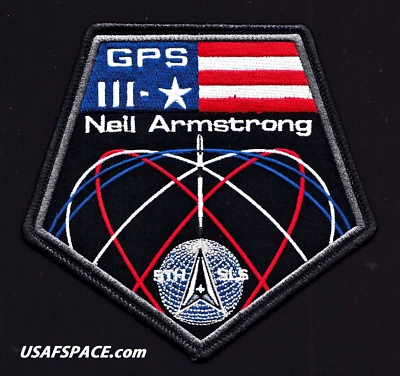 GPS III-5 - Neil Armstrong - Spacex Falcon 9 Launch - 5 SLS USSF CCSFS - 5"- PATCH - Bild 1 von 3