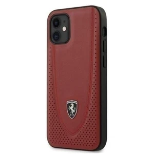Ferrari Leder Hardcase Schutzhülle Off Track Perforiert für iPhone 12 mini - Imagen 1 de 3