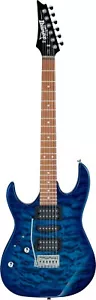 Ibanez GRX70QAL-TBB E-Gitarre Linkshänder Transparent Blue Burst mit Tremolo - Bild 1 von 5
