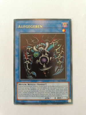 Aufgegeben [Yu-Gi-Oh! SRL-DE029 NM (Ultra Rare / Fehldruck)] - Bild 1 von 3