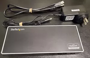 StarTech DK30ADD USB 3.0 Dual Monitor Docking Station W/Cable & Power Adapter - Picture 1 of 5
