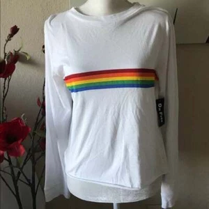 On Fire Long Sleeve Frayed Hem Sz LARGE - Picture 1 of 2