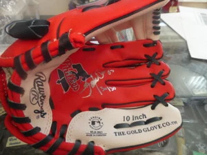 Bobby Abreu Philadelphia Phillies signed mini Glove  JSA - Picture 1 of 1