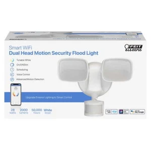 Feit Electric Dual Adjust Security Smart Tune Motion LED Flood Light 2K Lum 🆕 - Picture 1 of 6
