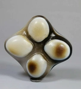 Tibetan Nepalese Himalayan Ancient Old Dzi 4 Eye Pendant Amulet - Picture 1 of 8