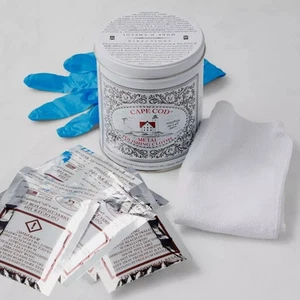Cape Cod Metal Polishing Shine Cloths Economy Tin Kit Pad Buffing Cloth Clean - Picture 1 of 8