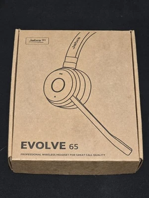 Fone de Ouvido Jabra Evolve 65 TE (3ª Edição) Sem Fio Dual-Ear Versão A NOVO - Imagem 1 de 4