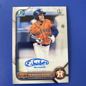 2022 Bowman Chrome CPA-EV Emmanuel Valdez AUTO RC 1st Bowman Card PIRATES - Picture 1 of 4