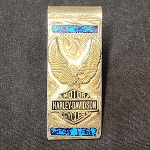 Clip para dinero vintage Harley Davidson motocicletas - plata de ley 925 2,5" - Imagen 1 de 8