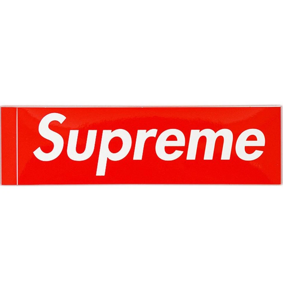 Supreme - New York - Box Logo Sticker / RED - 100 % Authentic
