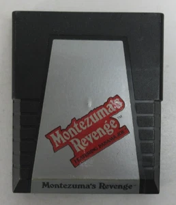 VG+ "Montezuma's Revenge" ATARI 2600 gioco 1984 Parker Bros. Con Panama Joe - Foto 1 di 4