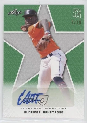 2020 Leaf Perfect Game National Showcase Green /10 Eldridge Armstrong III Auto - Image 1 of 2