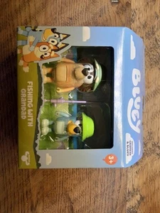 Bluey Fishing with Grandad Figure 2-Pack - Picture 1 of 2