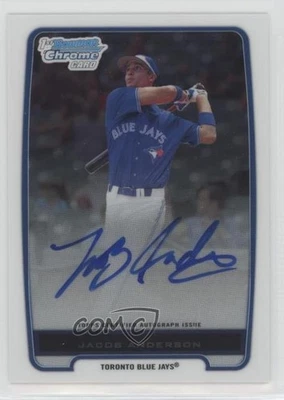 2012 Bowman Chrome Prospects Auto Jacob Anderson #BCP83 Auto - Image 1 of 2