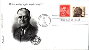 FDC 1967 SC #1284 Kenilworth Cachet - Hyde Park NY - Pair - J21735 - Picture 1 of 2