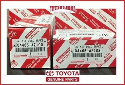 TOYOTA SEQUOIA 2004 - 2007 OEM PASTILLAS DE FRENO DELANTERAS + TRASERAS GEN 04465-AZ200/04466-AZ203 Foto 1 de 4