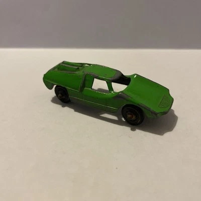 VINTAGE TOOTSIE TOYS GREEN ABARTH FIAT DIECAST CAR 2.5” MADE IN THE USA - Image 1 of 4