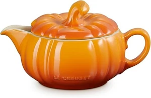 Le Creuset 2025 Halloween Pumpkin Gravy Boat 400ml Marronnier Stoneware JPN  New - Picture 1 of 11
