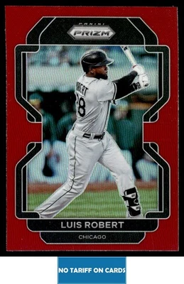 2022 Panini Prizm RED Luis Robert Chicago White Sox #196 - Image 1 of 2