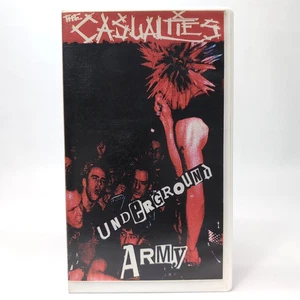 The Casualties Underground Army VHS Punk Rock 1998 Tour Live Concert Footage - Imagen 1 de 3