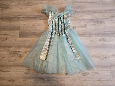 Vintage Art Stone Girl M-CH Blue Sequin Lace Dance Dress - Image 1 of 4