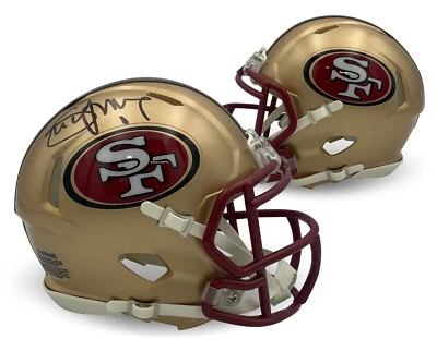 Minicasco de fútbol americano firmado por Steve Young autografiado por los 49ers de San Francisco Radtke Foto 1 de 2