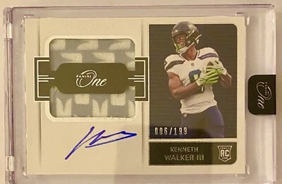 2022 Panini One Football Kenneth Walker III RPA /199 Seattle Seahawks RC #40 - Image 1 of 2