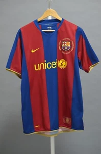 FC BARCELONA 2007/08 50 Years Anniversary Top Maglia Shirt Soccer NIKE Sz L - Picture 1 of 9